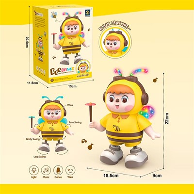 Игрушка на батарейках 373-67A Пчела в кор. - фото 62805919