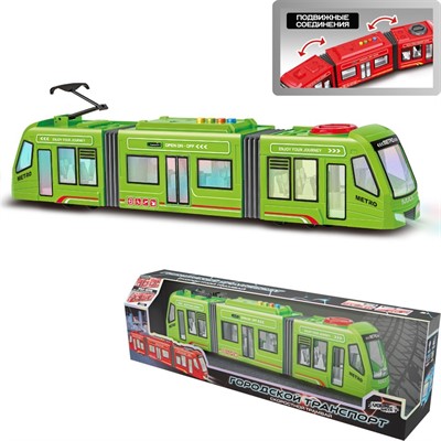 Трамвай на батарейках Young Racer MKJS164 в кор. - фото 62806069