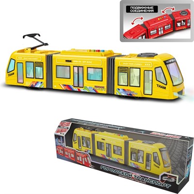 Трамвай на батарейках Young Racer MKJS164C в кор. - фото 62806071