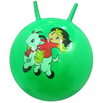 Мяч Прыгун Рожки 65см 141-213G цвет в асс. - фото 62806083