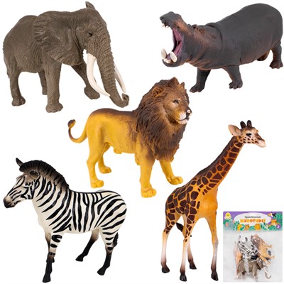 Набор животных Levatoys MK2207-11 Сафари в пак. - фото 62806172