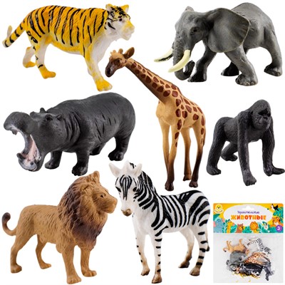 Набор животных Levatoys MK2207-13A Сафари в пак. - фото 62806228