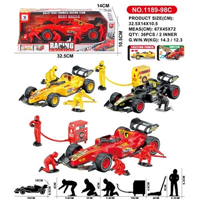 Машина на батарейках 1189-98C Гоночная свет, звук в кор. - фото 62806337