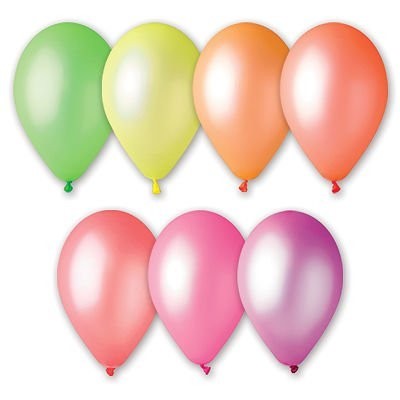 Шар 9" Неон ассорти 100шт / цена за упак/ - фото 62806610
