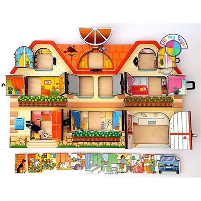 Деревянный Бизиборд Дом, в котором мы живем 8008 - фото 62806744