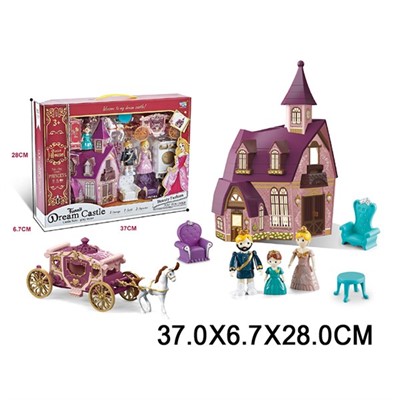 Дом KDL-19 Замок с аксесс., в кор. - фото 62807133