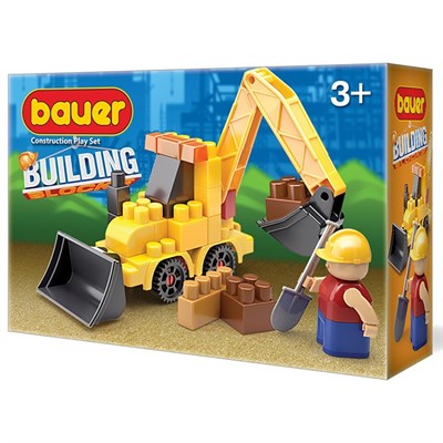 Конструктор Bauer 657 Стройка набор с трактором - фото 62807188