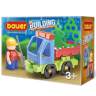 Конструктор Bauer 656 Стройка набор с грузовиком - фото 62807195
