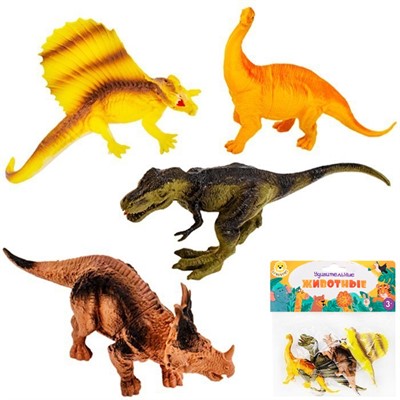 Набор динозавров Levatoys YSK141S в пак. - фото 62807233