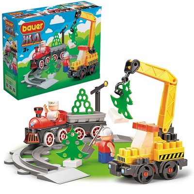 Конструктор Bauer 924 Железная дорога. Строительство ЖД с Блокменом - фото 62807239