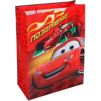 Пакет Чудо праздник матовый xl 33,5*45*15 см Машинки PXL-122055-C - фото 62807768