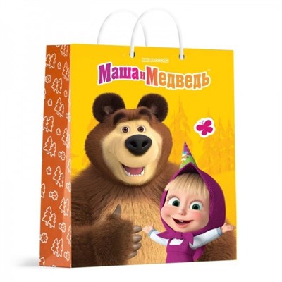 Пакет Чудо праздник глянцевый Маша и Медведь xl PXL-127509-MB - фото 62807871