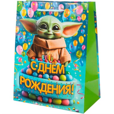 Пакет Чудо праздник глянцевый м Воин звезд PM-130519-SW - фото 62807933