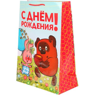 Пакет Чудо праздник глянцевый Союзмультфильм Винни Пух xl PXL-127498-VP - фото 62808501