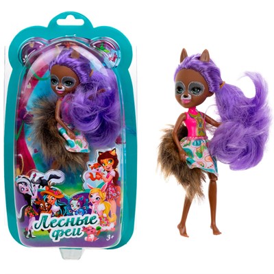Кукла Лесные Феи 16 см с фиол. волосами Т24021 1toy - фото 62808555