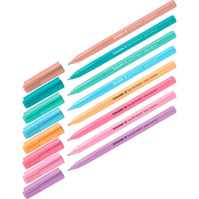 Ручка шариковая синяя 0,8мм Schneider Tops 505 F пастель 304943 - фото 62808630