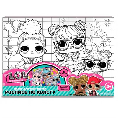 Набор для творчества Холст для росписи 15*20 см Лол МУЛЬТИ АРТ CANV15X20-128632 - фото 62808989