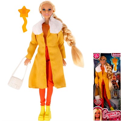 Кукла Карапуз 66001-W13-S-BB София 29 см руки ноги сгибаются,Зима - фото 62808997