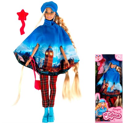 Кукла Карапуз 66001-T5-S-BB 29 см София , руки и ноги сгиб, акс - фото 62809273