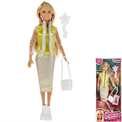 Кукла Карапуз 66001-C6-S-BB 29см София, руки и ноги сгибаются с акс - фото 62809302