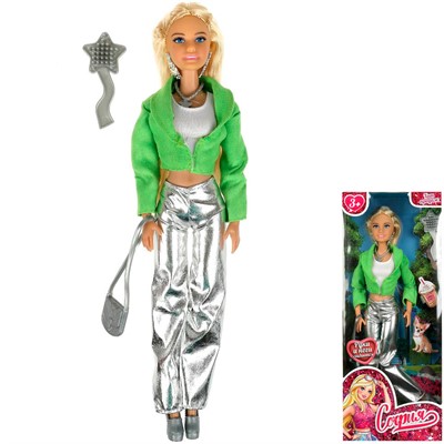 Кукла Карапуз 66001-C60-S-BB София 29 см руки и ноги сгиб, акс - фото 62809315