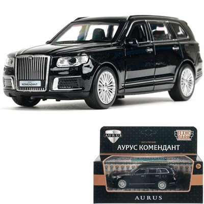 Модель KOMENDANT-143-BK Аурус Комендант 12,5 см, двери, багаж, инерц, черный Технопарк  в коробке - фото 62809364