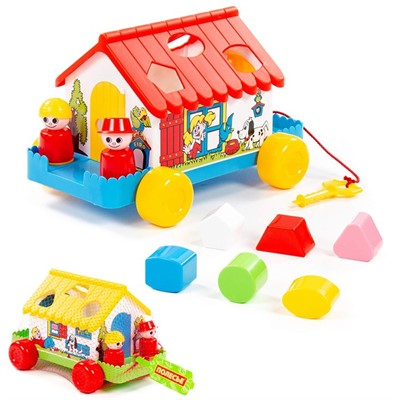 Логическая игрушка Домик игровой в сетке 6202 /П-Е/9/ - фото 62809756