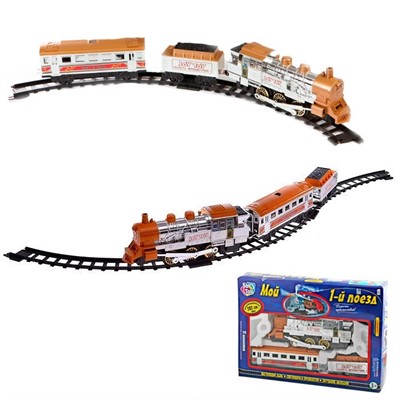 Железная дорога 0616/144-06053АН Мой первый поезд на батарейках Joy Toy - фото 62809762