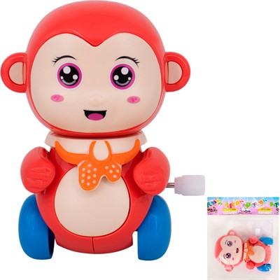 Игрушка заводная 6635 Обезьянка в пак. - фото 62810615