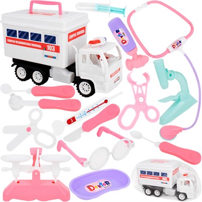 Автомобиль Скорая помощь с набором доктора ТС-02-040 /19/ - фото 62810706