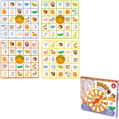 Игра Бинго. Животные 05601 - фото 62811054