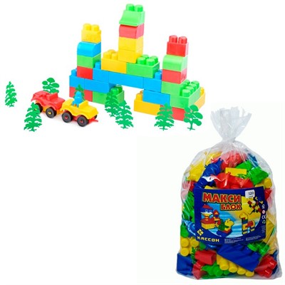 Конструктор Макси Блок в п/п 120 дет./5/ - фото 62811573
