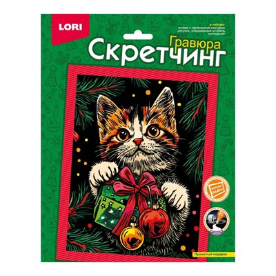 Набор ДТ Скретчинг 18*24см Пушистый подарок Скр-010 - фото 62811776