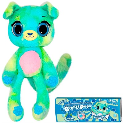 BubblePops Черничный щенок 34 см,ароматизированная,с функцией поп-ит на лапках,в виде жевательной резинки 2312004/2 - фото 62812574