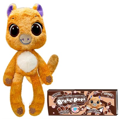 BubblePops Шоколадная капибара 23 см ароматиз.с функц.поп-ит на лапках 2402005/11 - фото 62812677