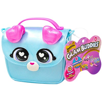 Игровой набор Мини GLAM BUDDIES Забавные щенки голубой,сумочка с шармами и аксес. BS064D6 - фото 62812759