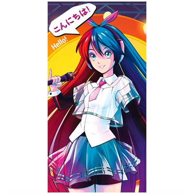 Конверт для денег Soft Touch Без текста Анимешка КСТ-5328 - фото 62812778