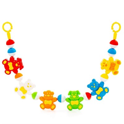 Погремушка подвеска Забавные зверята 75 см 71606 П-Е /10/ - фото 62812895