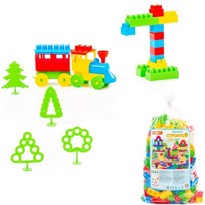 Конструктор Самоделкин Строитель макси 253 эл. П-Е/4/ - фото 62812993