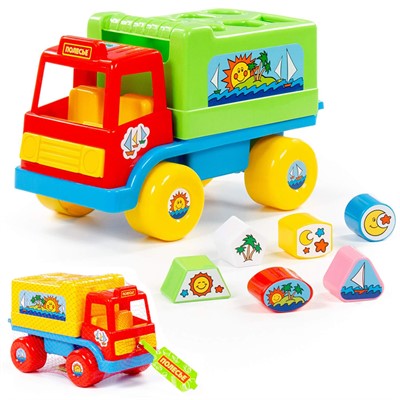 Логическая игрушка Сортер-грузовик Забава /сетка/ /П-Е/ /9/ - фото 62813006
