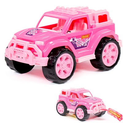 Автомобиль "Легионер" розовый в сетке 87584 П-Е /16/ - фото 62813169