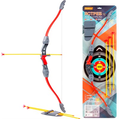 Лук "Ястреб", стрелы, колчан 66798 П-Е /8/ - фото 62814254