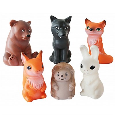 Набор резиновых игрушек Животные леса - фото 62814620