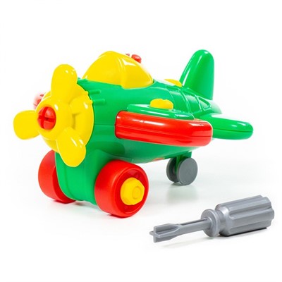 Конструктор-транспорт Самолет 19эл. в пак 77110 П-Е /11/ - фото 62814739