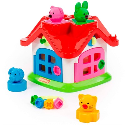 Логическая игрушка Теремок в сетке  9159 /П-Е/6/ - фото 62814796