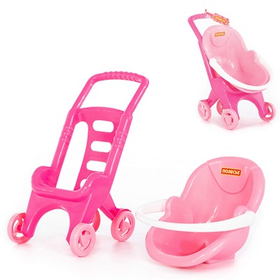 Коляска Pink Line 2x1 в сетке 44525 П-Е /2/ - фото 62814884