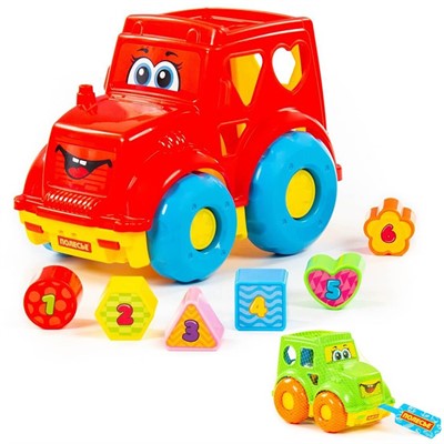 Логическая игрушка Трактор (в сеточке) 89410 /П-Е/ 12 / - фото 62815075