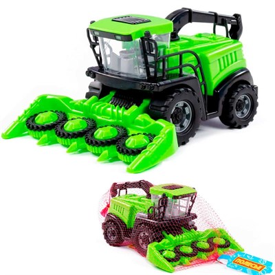 Комбайн "Полесье" №2 инерционный зелёный в сеточке 93981  П-Е /12/ - фото 62815244