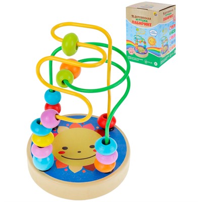 Деревянный Лабиринт Серпантин Солнце ИД-3159 - фото 62815498