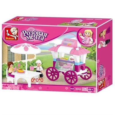 Конструктор Розовая мечта 38-0522  Кафе 78 дет. в коробке - фото 62815580